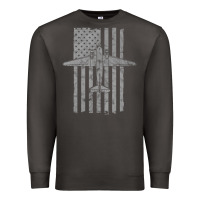 Smoke C-47 Skytrain Wwii Transport Airplane Vintage Flag Premium Sweatshirt - InspiraDesign