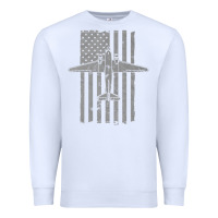 White C-47 Skytrain Wwii Transport Airplane Vintage Flag Premium Sweatshirt - InspiraDesign