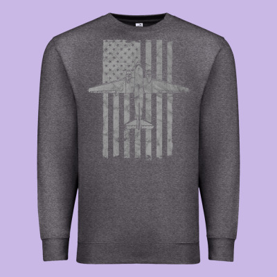 C-47 Skytrain Wwii Transport Airplane Vintage Flag Premium Sweatshirt Designed By Inspiradesign