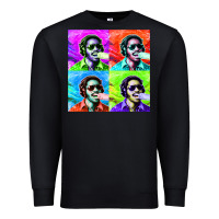 Black STEVIE WONDER! Premium Sweatshirt - InspiraDesign