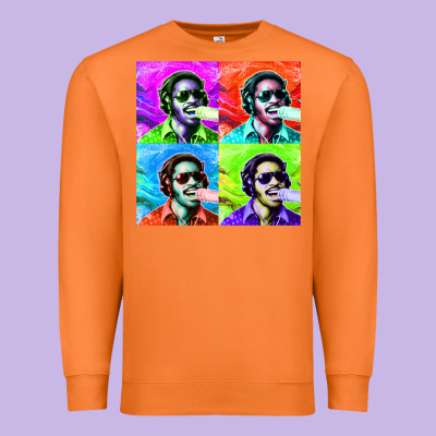Stevie Wonder! Premium Sweatshirt Designed By Inspiradesign