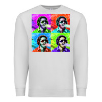 Dove Grey STEVIE WONDER! Premium Sweatshirt - InspiraDesign