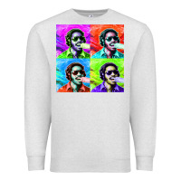 Oatmeal Heather STEVIE WONDER! Premium Sweatshirt - InspiraDesign