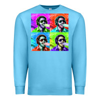 Ocean Blue STEVIE WONDER! Premium Sweatshirt - InspiraDesign