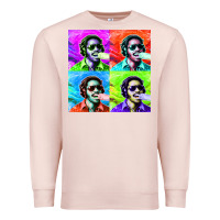 Pale Pink STEVIE WONDER! Premium Sweatshirt - InspiraDesign