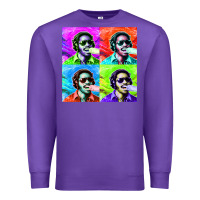 Purple STEVIE WONDER! Premium Sweatshirt - InspiraDesign