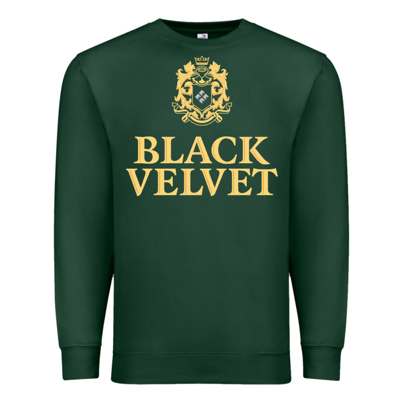 Black Velvet Canadian Whisky Premium Sweatshirt by InspiraDesign | Teevron