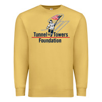 Antique Gold Tunnel To Towers F-oundation American Flag USA Flag Premium Sweatshirt - InspiraDesign