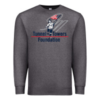 Charcoal Heather Tunnel To Towers F-oundation American Flag USA Flag Premium Sweatshirt - InspiraDesign