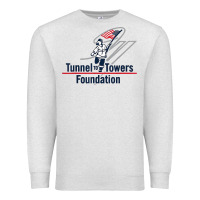 Oatmeal Heather Tunnel To Towers F-oundation American Flag USA Flag Premium Sweatshirt - InspiraDesign