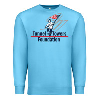 Ocean Blue Tunnel To Towers F-oundation American Flag USA Flag Premium Sweatshirt - InspiraDesign