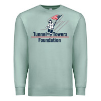 Seafoam Tunnel To Towers F-oundation American Flag USA Flag Premium Sweatshirt - InspiraDesign