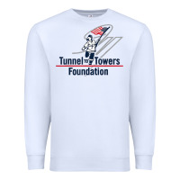 White Tunnel To Towers F-oundation American Flag USA Flag Premium Sweatshirt - InspiraDesign