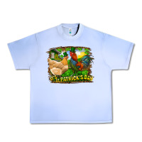 Grape Ice It's St. Patrick's Day Rooster And Chicken Urban Heavy Tee - RanaPortraitStore
