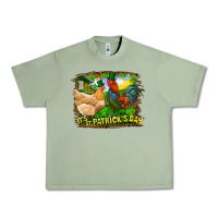 Oil Green It's St. Patrick's Day Rooster And Chicken Urban Heavy Tee - RanaPortraitStore