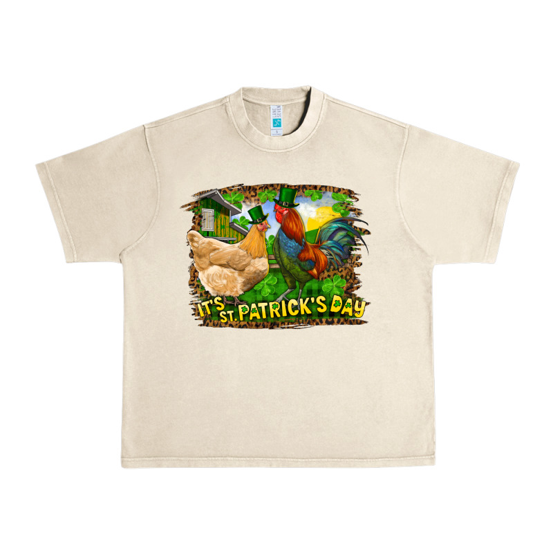 It's St. Patrick's Day Rooster And Chicken Urban Heavy Tee by RanaPortraitStore | Teevron