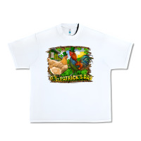 White It's St. Patrick's Day Rooster And Chicken Urban Heavy Tee - RanaPortraitStore