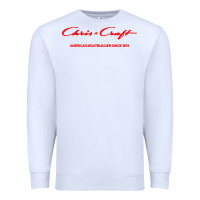 White chris boat company Premium Sweatshirt - InspiraDesign