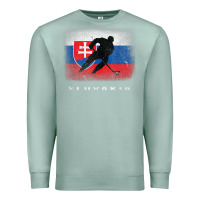 Seafoam Slovakia Ice Hockey Slovak Flag Premium Sweatshirt - InspiraDesign