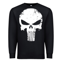 Black the punisher skull Premium Sweatshirt - InspiraDesign