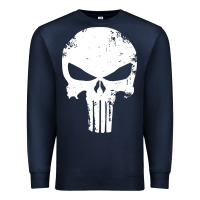 Navy the punisher skull Premium Sweatshirt - InspiraDesign