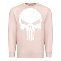 Pale Pink the punisher skull Premium Sweatshirt - InspiraDesign
