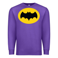 Purple adam west bat Premium Sweatshirt - InspiraDesign