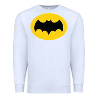 White adam west bat Premium Sweatshirt - InspiraDesign