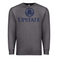 Charcoal Heather Upstate Medical, SUNY Premium Sweatshirt - InspiraDesign