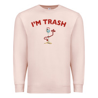 Pale Pink i'm trash forky Premium Sweatshirt - InspiraDesign