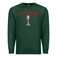 Sports Green i'm trash forky Premium Sweatshirt - InspiraDesign