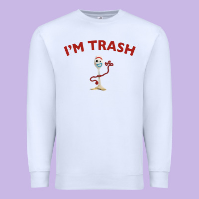I'm Trash Forky Premium Sweatshirt Designed By Inspiradesign