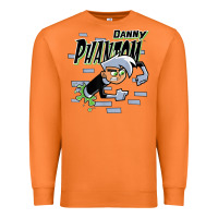 Carrot Danny Phantom Coming Through Brick Wall Premium Sweatshirt - InspiraDesign