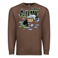 Chestnut Danny Phantom Coming Through Brick Wall Premium Sweatshirt - InspiraDesign