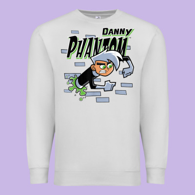 Danny Phantom Coming Through Brick Wall Premium Sweatshirt Designed By Inspiradesign