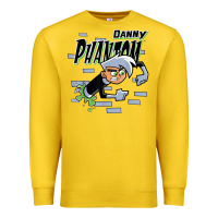 Lemon Danny Phantom Coming Through Brick Wall Premium Sweatshirt - InspiraDesign