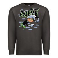 Smoke Danny Phantom Coming Through Brick Wall Premium Sweatshirt - InspiraDesign