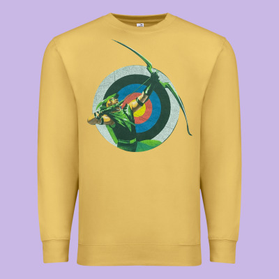Green Arrow Dc, Green Arrow Dc Vintage, Green Arrow Dc Art, Green Arro Premium Sweatshirt Designed By Inspiradesign