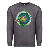Charcoal Heather Green Arrow DC, Green Arrow DC vintage, Green Arrow DC art, Green Arro Premium Sweatshirt - InspiraDesign