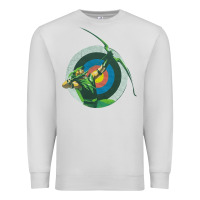 Dove Grey Green Arrow DC, Green Arrow DC vintage, Green Arrow DC art, Green Arro Premium Sweatshirt - InspiraDesign