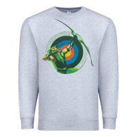 Heather Grey Green Arrow DC, Green Arrow DC vintage, Green Arrow DC art, Green Arro Premium Sweatshirt - InspiraDesign