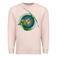 Pale Pink Green Arrow DC, Green Arrow DC vintage, Green Arrow DC art, Green Arro Premium Sweatshirt - InspiraDesign