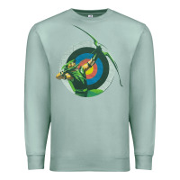 Seafoam Green Arrow DC, Green Arrow DC vintage, Green Arrow DC art, Green Arro Premium Sweatshirt - InspiraDesign