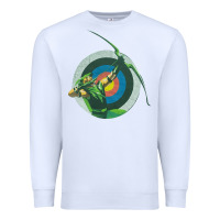 White Green Arrow DC, Green Arrow DC vintage, Green Arrow DC art, Green Arro Premium Sweatshirt - InspiraDesign