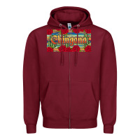 Burgundy chingona Zipper Hoodie - JahusDesignShop