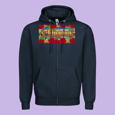 Chingona Zipper Hoodie Designed By Jahusdesignshop