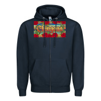 Navy chingona Zipper Hoodie - JahusDesignShop