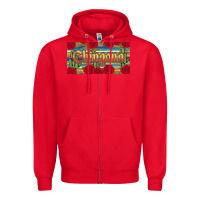 Red chingona Zipper Hoodie - JahusDesignShop