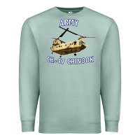 Seafoam ARMY CH-47 CHINOOK HELICOPTER Premium Sweatshirt - InspiraDesign