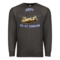 Smoke ARMY CH-47 CHINOOK HELICOPTER Premium Sweatshirt - InspiraDesign